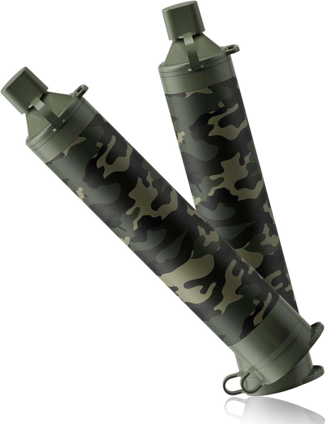 Membrane Solutions Straw Water Filter S1, NSF/ANSI 42&372&401 Certificated, Survival Filtration Portable Gear, Emergency Preparedness, Supply for Drinking Hiking Camping Team Family Outing