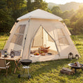 4 Person Camping Tent Portable Automatic Easy Setup with Rainfly and 2 Doors