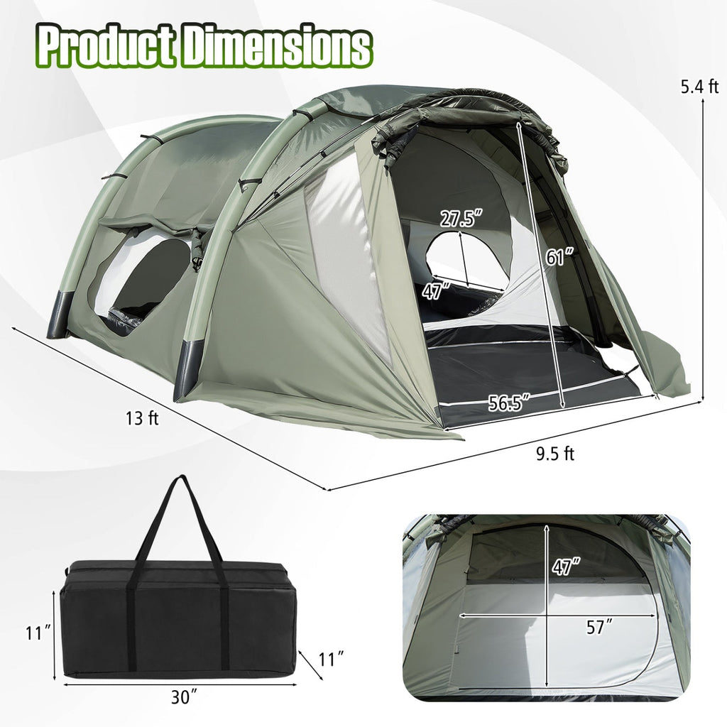 5-7 Person Inflatable Camping Tent with Screened Porch