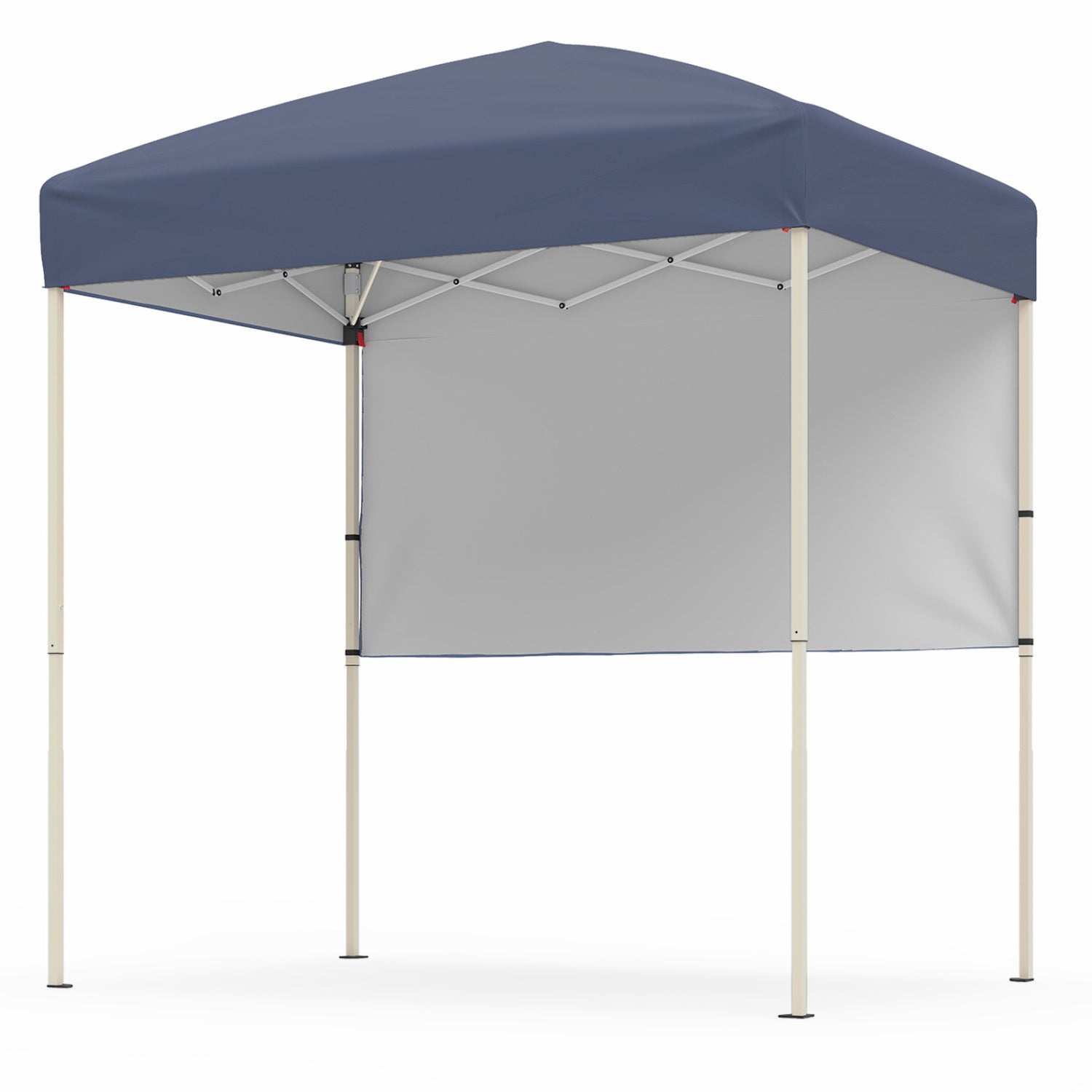 6 x 4 FT Pop-Up Canopy Tent with 1 Half Sidewall Easy Setup Folding Outdoor Sun Shelter