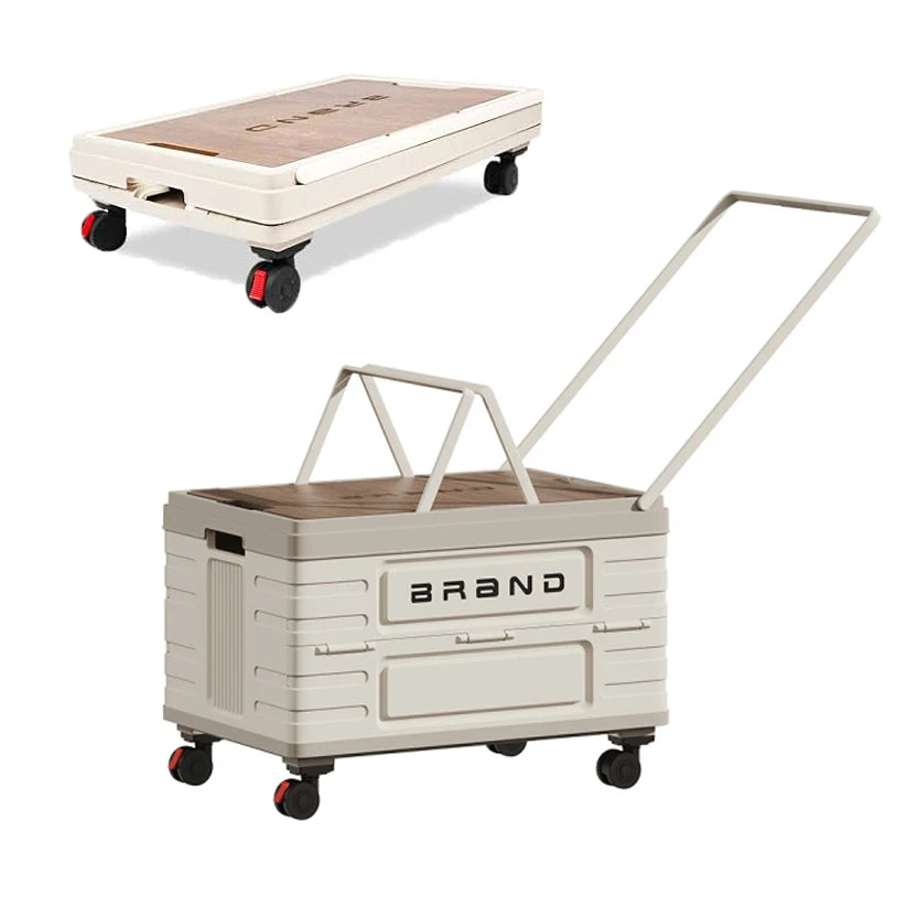 Foldable Storage Cart – Heavy-Duty Mobile Organizer