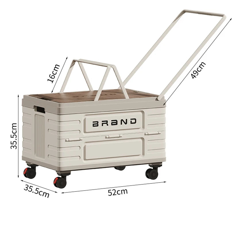 Foldable Storage Cart – Heavy-Duty Mobile Organizer