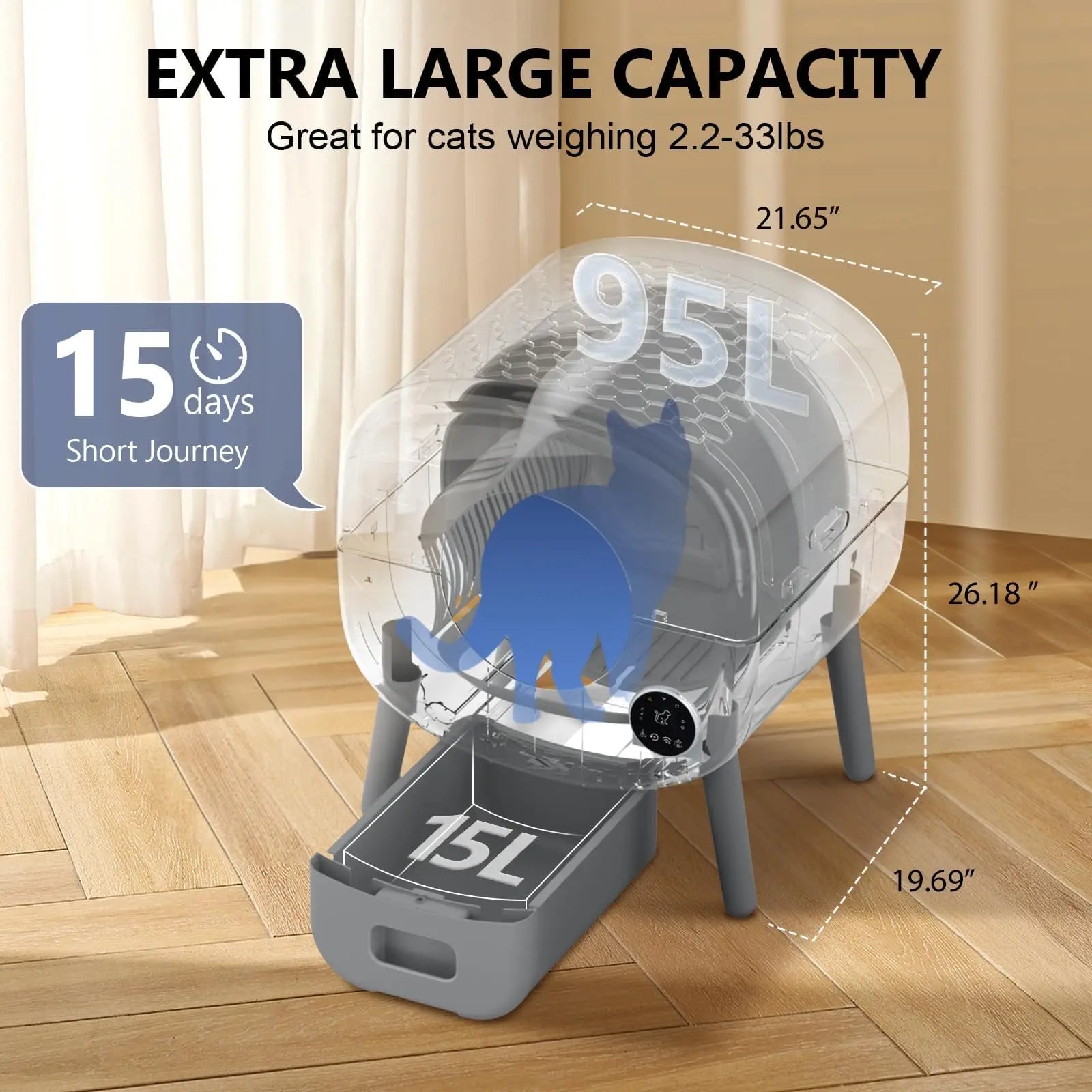 Fumoi Smart Self Cleaning Cat Litter Box