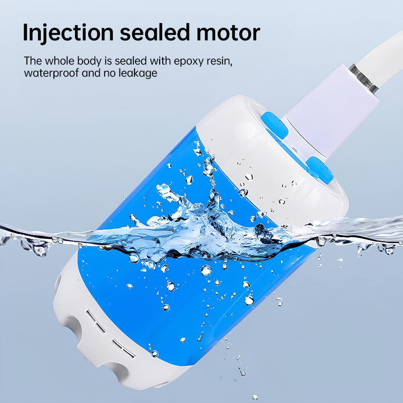 Upgraded Rechargeable Electric Camping Shower Pump with Smart Digital Display