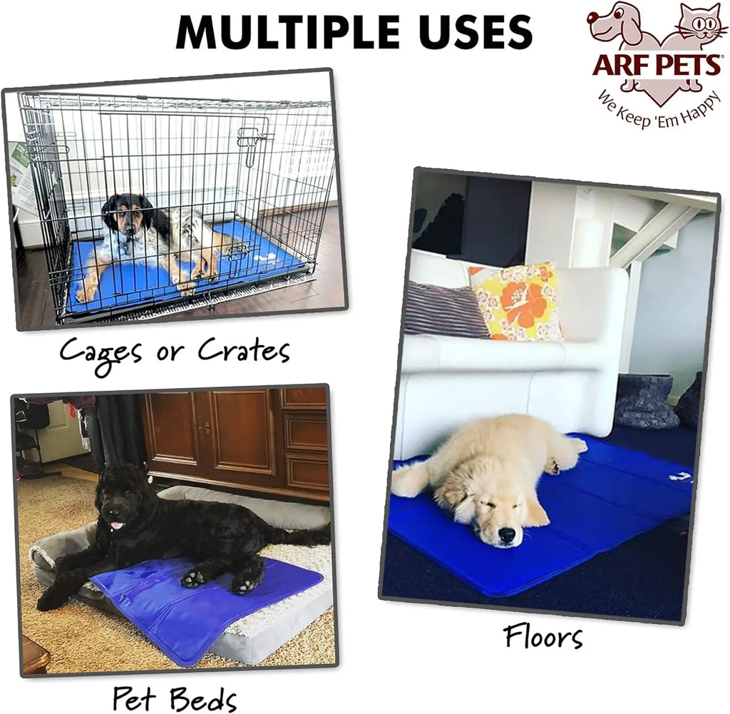 Self-Cooling Pet Mat, Non-Toxic Gel for Dogs in Kennels and Beds.