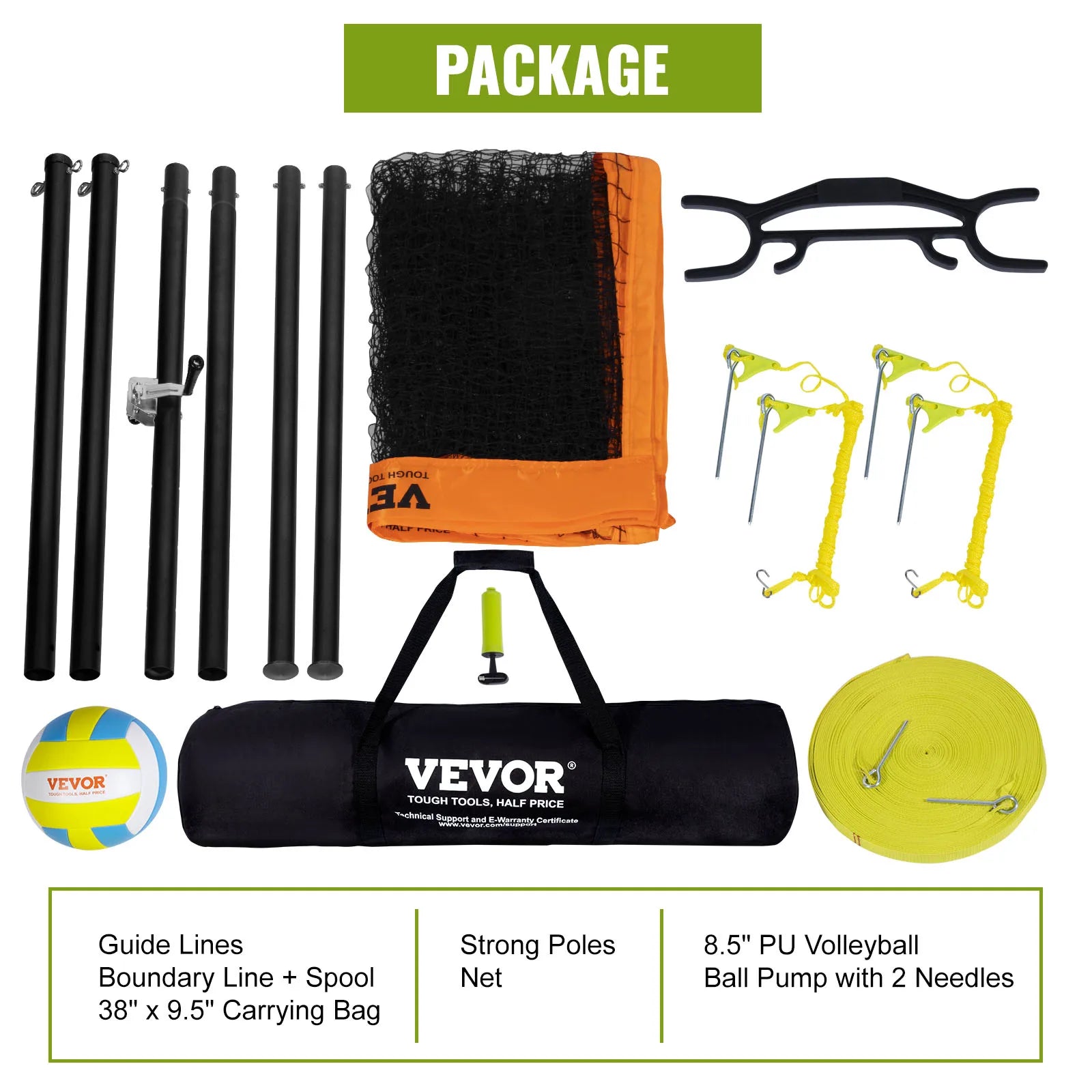 Outdoor Volleyball Net System