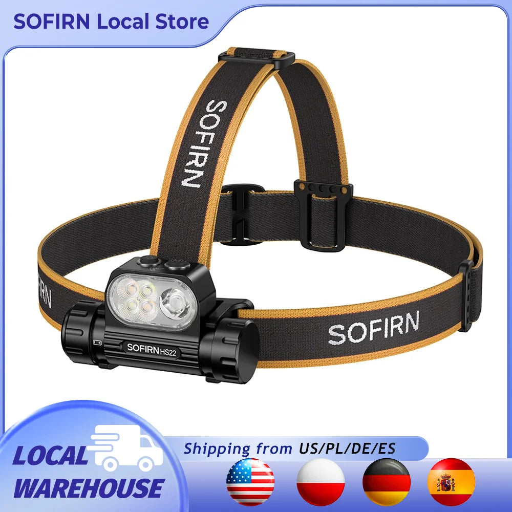 SOFIRN Headlamp LED Color Temperature Adjustment  Dual Switch