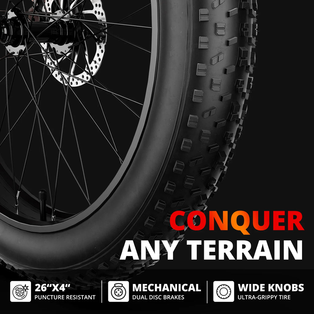 Adults Electric Bicycle Peak  Fat Tire Mountain Bike