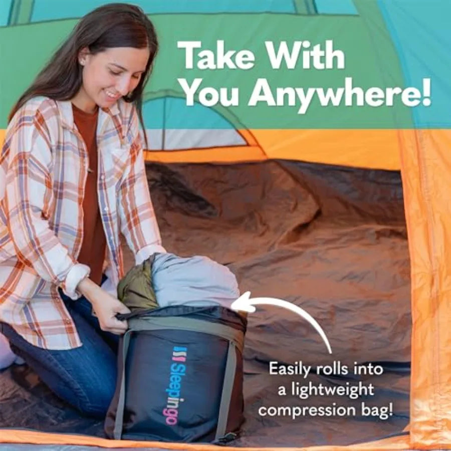 Double Sleeping Bags for Adults Backpacking Camping or Hiking