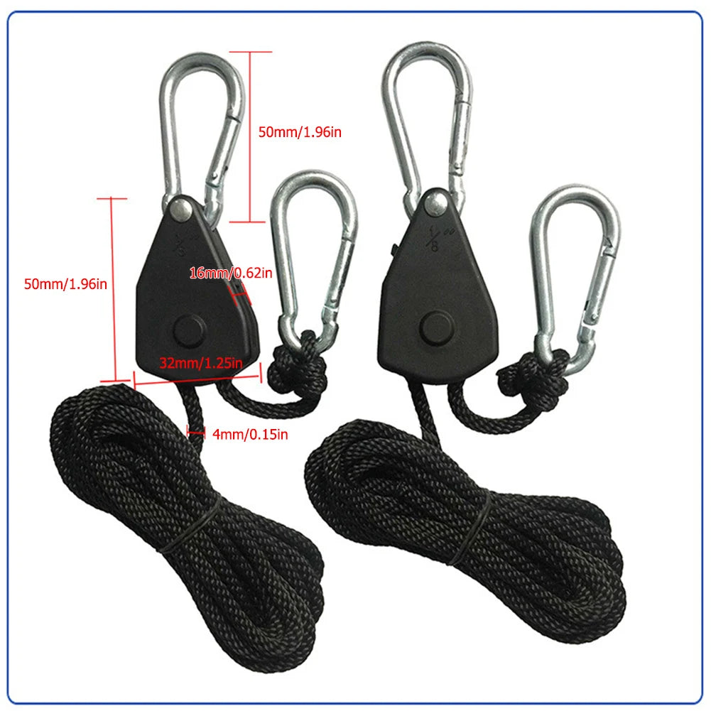 1-16pcs 2m Camping Tent Rope Tensioners
