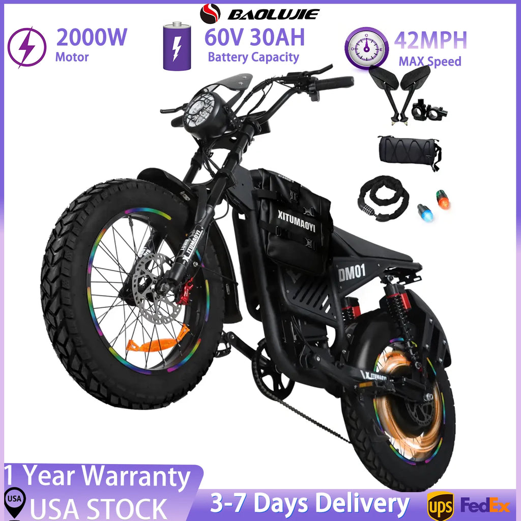 Electric Motorcycle 2000W Moto Electric Bicycle