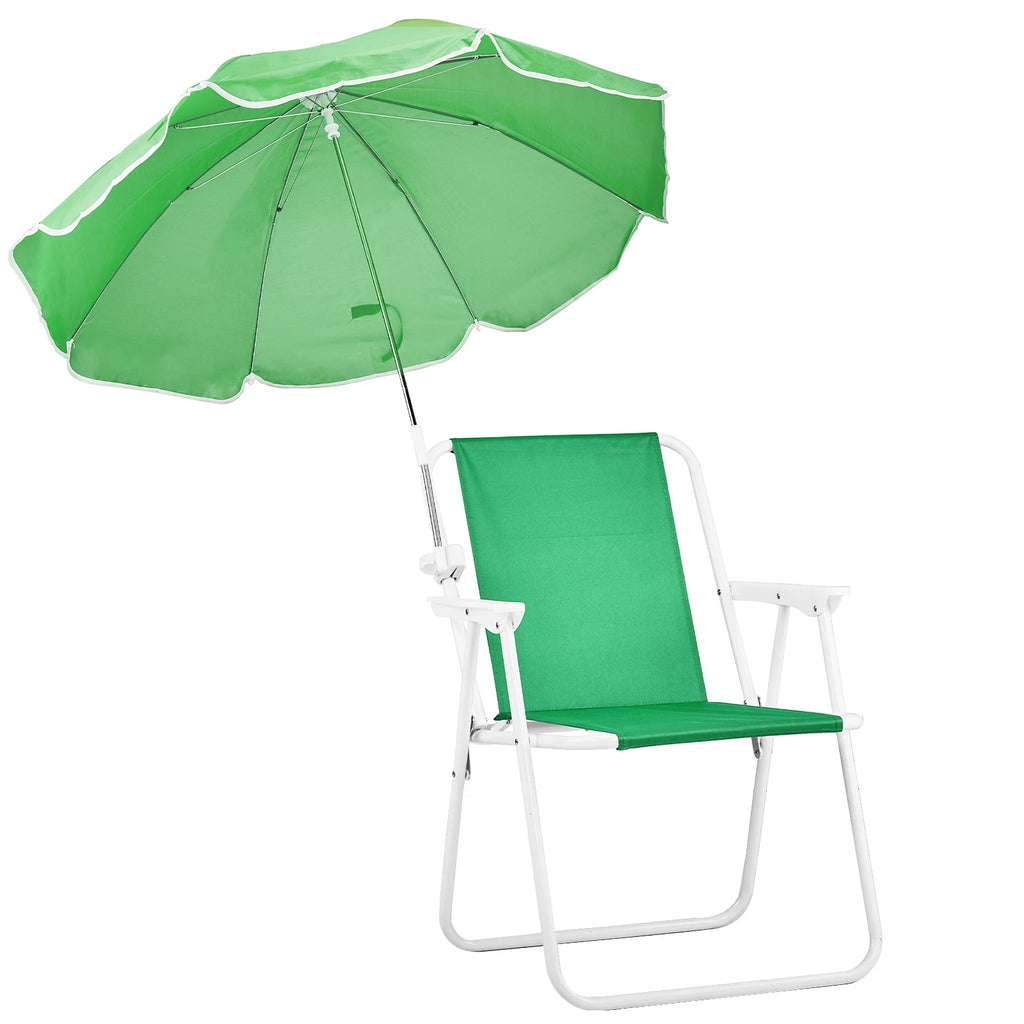 Folding Beach Chair with Umbrella