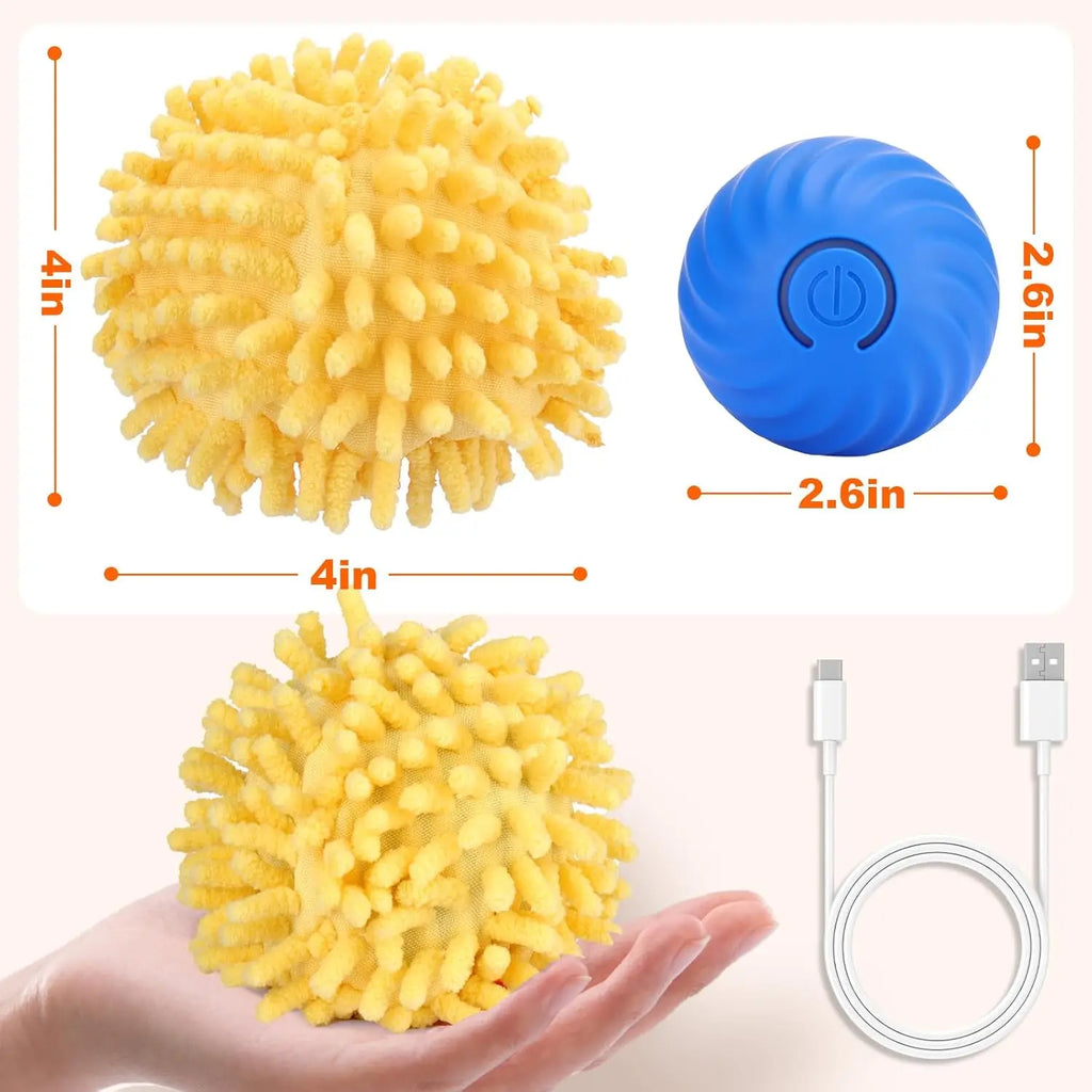 Interactive Dog Toys Moving Ball with Cover