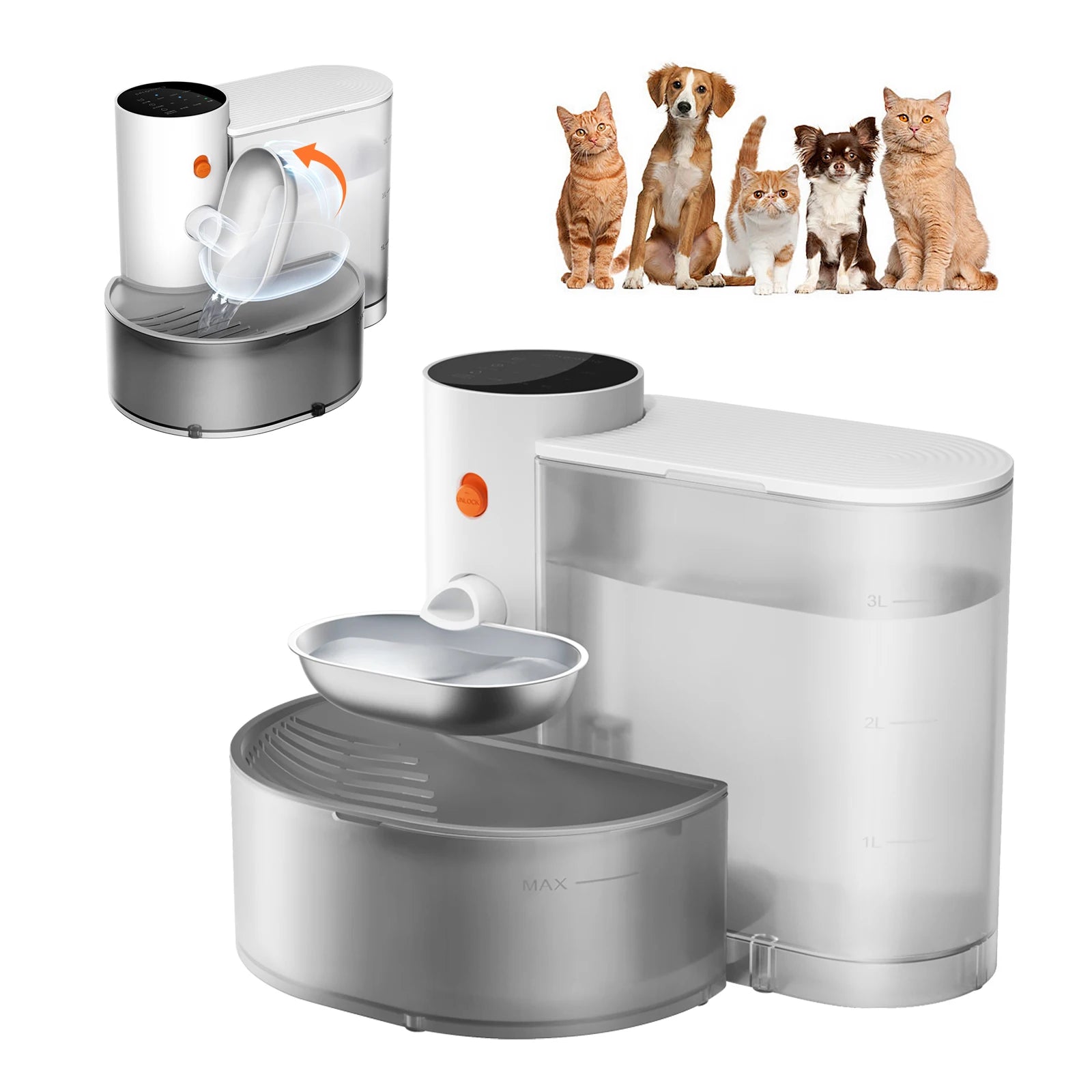 Pet Intelligent Pouring Water Dispenser Automatically Purifies Drinking Bowl
