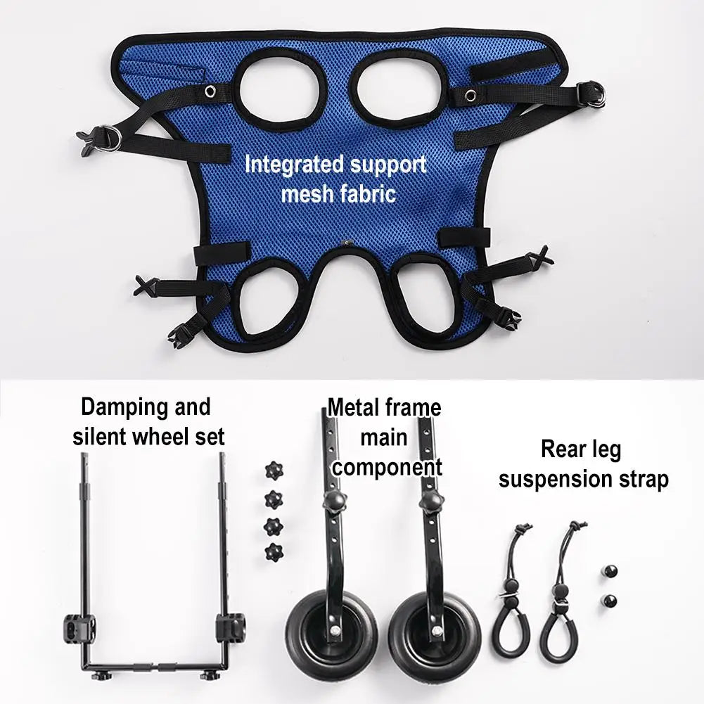 1Pcs Pet Wheelchair Cart Adjustable