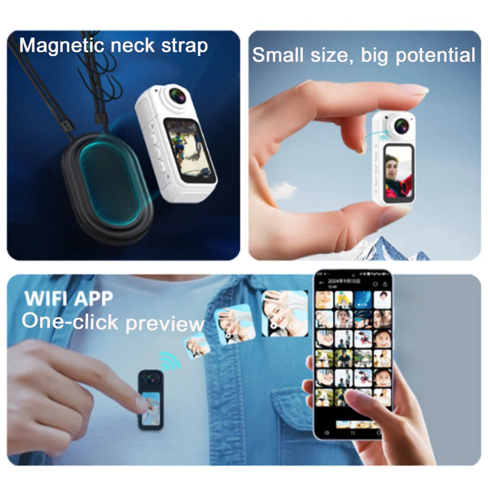 2.7K Thumb Camera | Magnetic Pocket Outdoor Action Camera