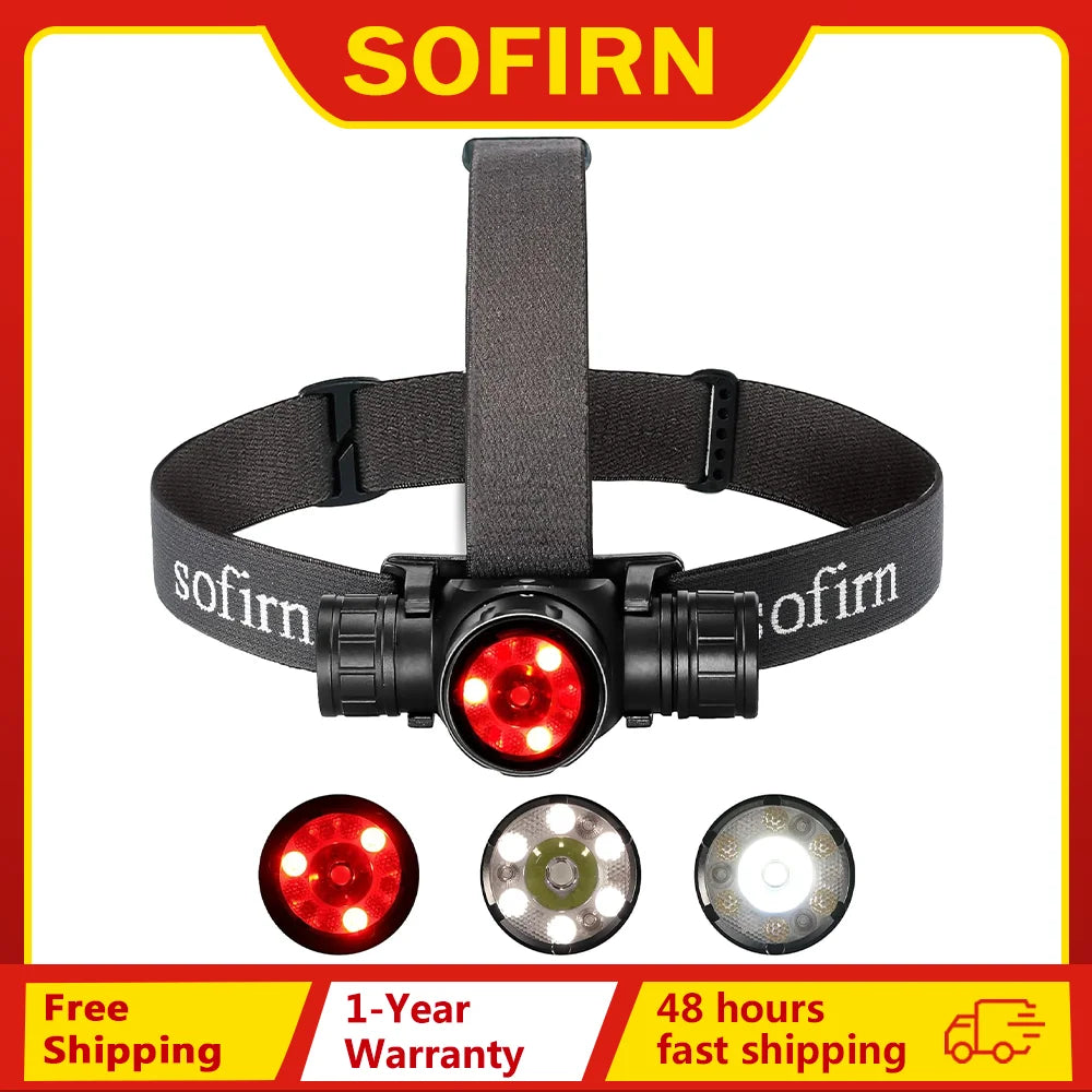 Rechargeable Flashlight SFT40 Powerful Headlight With Infrared Switch