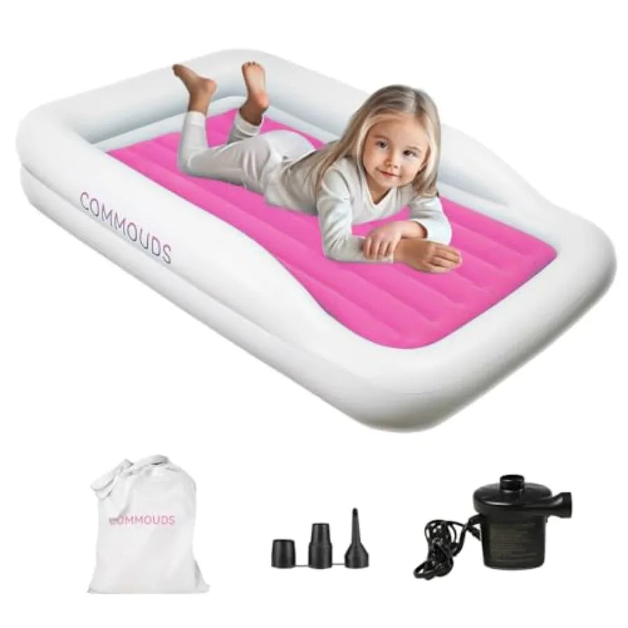 Portable Toddler Travel Bed with Safety Bumpers