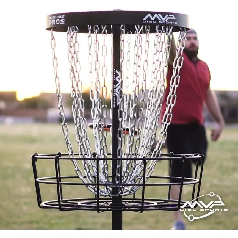 Black Hole Pro HD 24-Chain Portable Disc Golf Basket