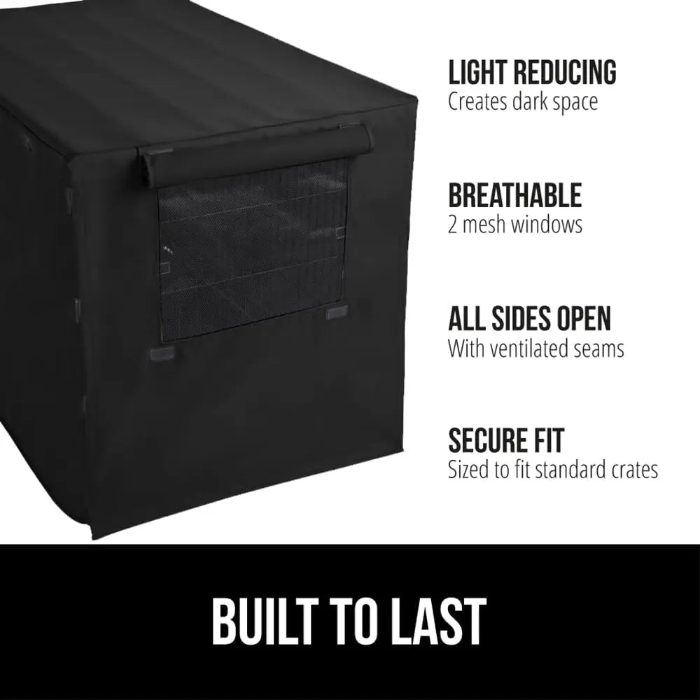 Durable Dog Crate Cover with Light Reducing Design