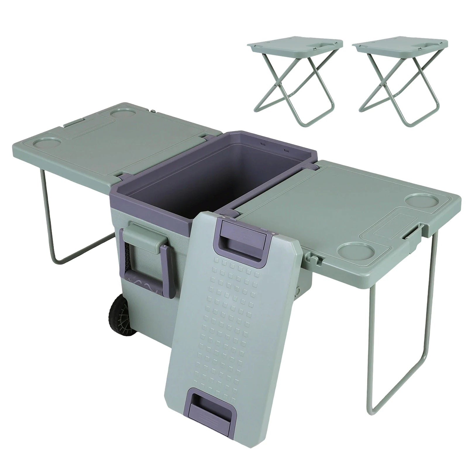 Portable Camping Cooler Leak-Proof for Tailgating Parties Picnics