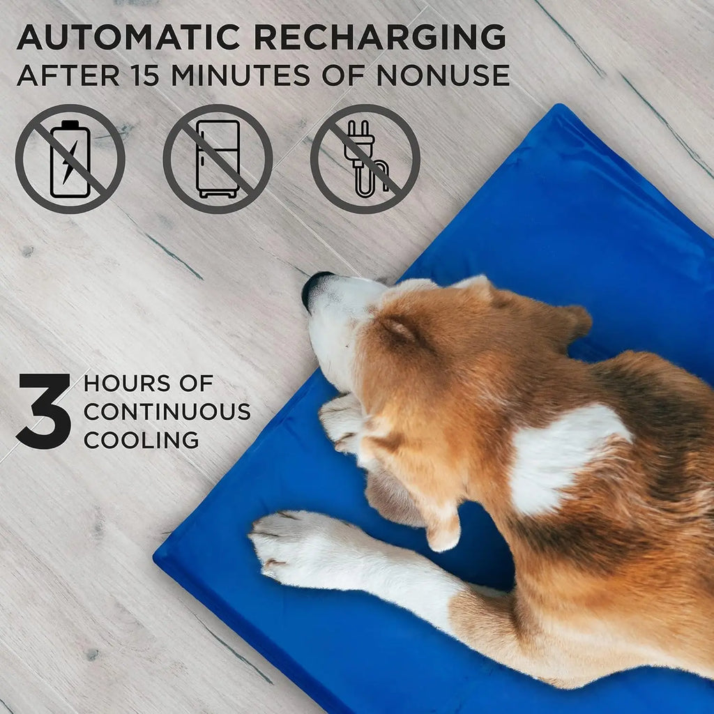 Self-Cooling Pet Mat, Non-Toxic Gel for Dogs in Kennels and Beds.