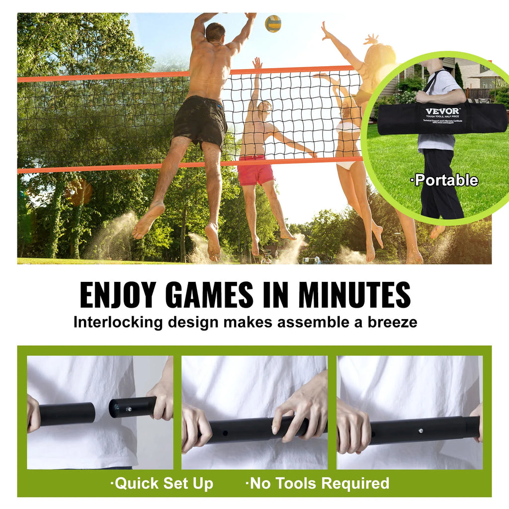 Outdoor Volleyball Net System