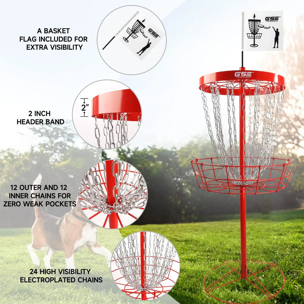 Portable Disc Golf Target Basket