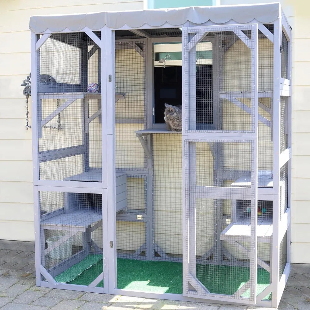 Catio Outdoor Cat Enclosure Large Walk in Window