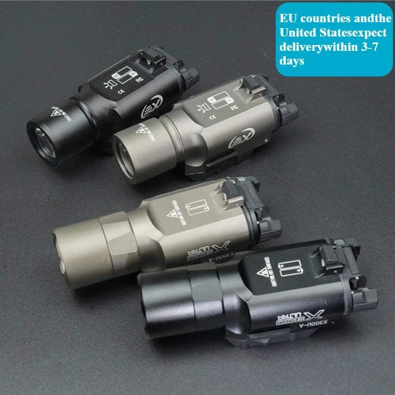 Fit 20mm Rail Airsoft Hanging Hunting Flashlight