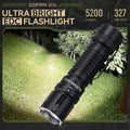 LED Tactical Flashlight Rechargeable Torch E-switch Outdoor Light