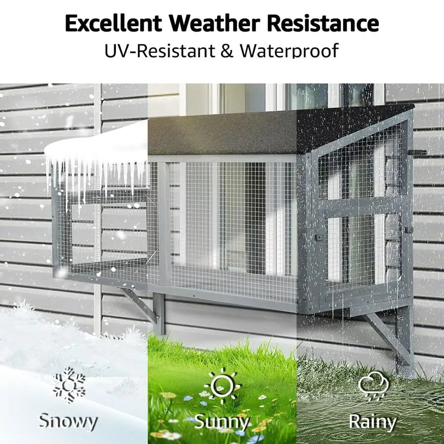 Window Box Enclosure for Indoor Cats