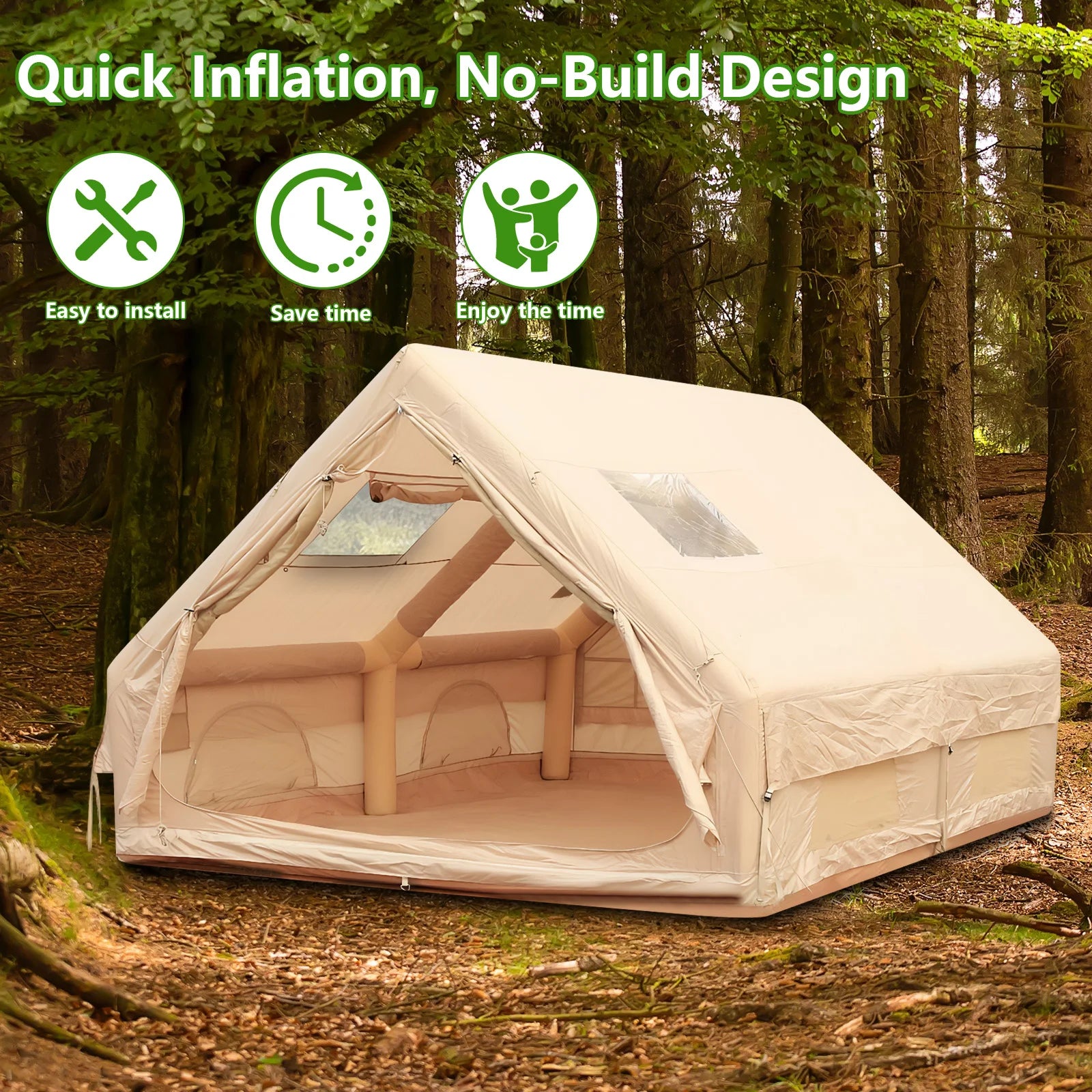 Air Glamping Tents with Pump