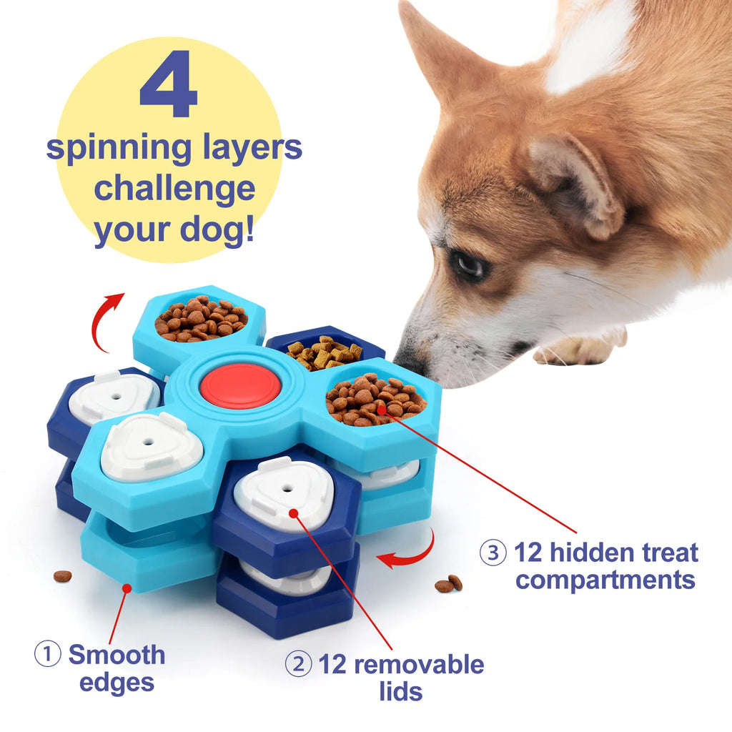 Dog Puzzle Toys Interactive Slow Food Tray