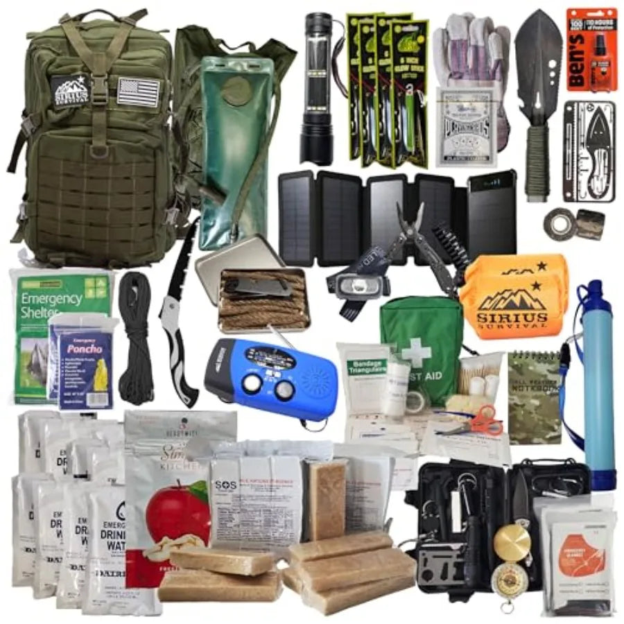 72-Hour Emergency Bug Out Bag with Survival Gear