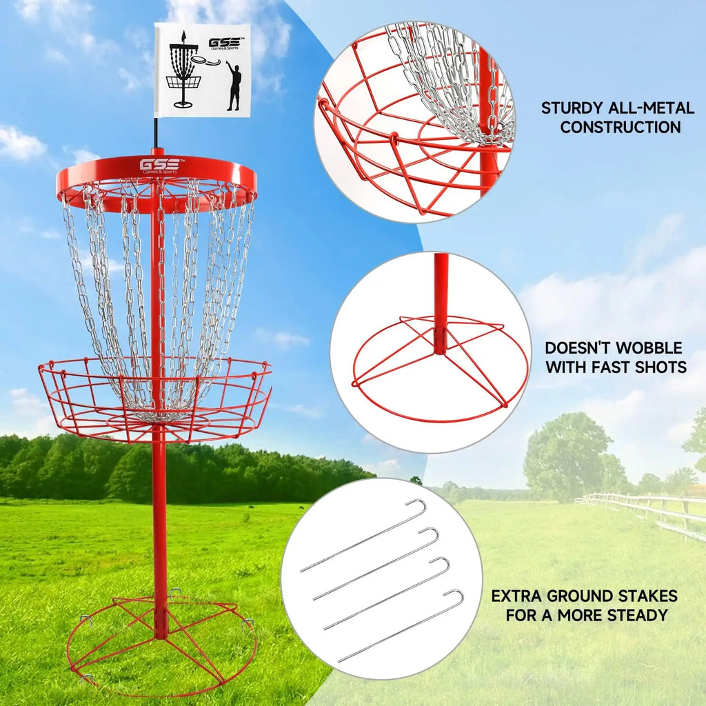 Portable Disc Golf Target Basket