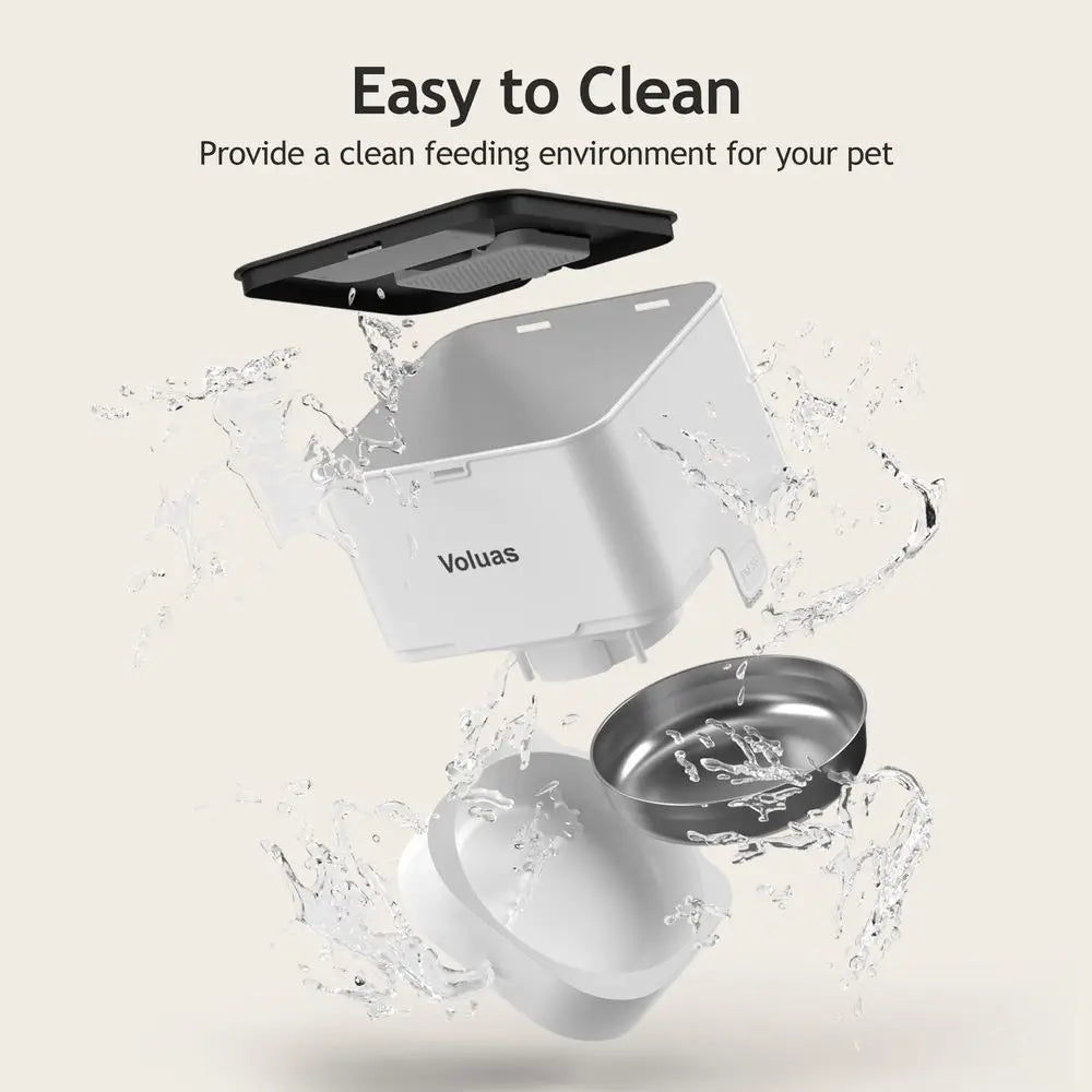 Automatic Cat Feeders Timed Pet Feeder for Cats and Dogs with Dry Food Dispenser