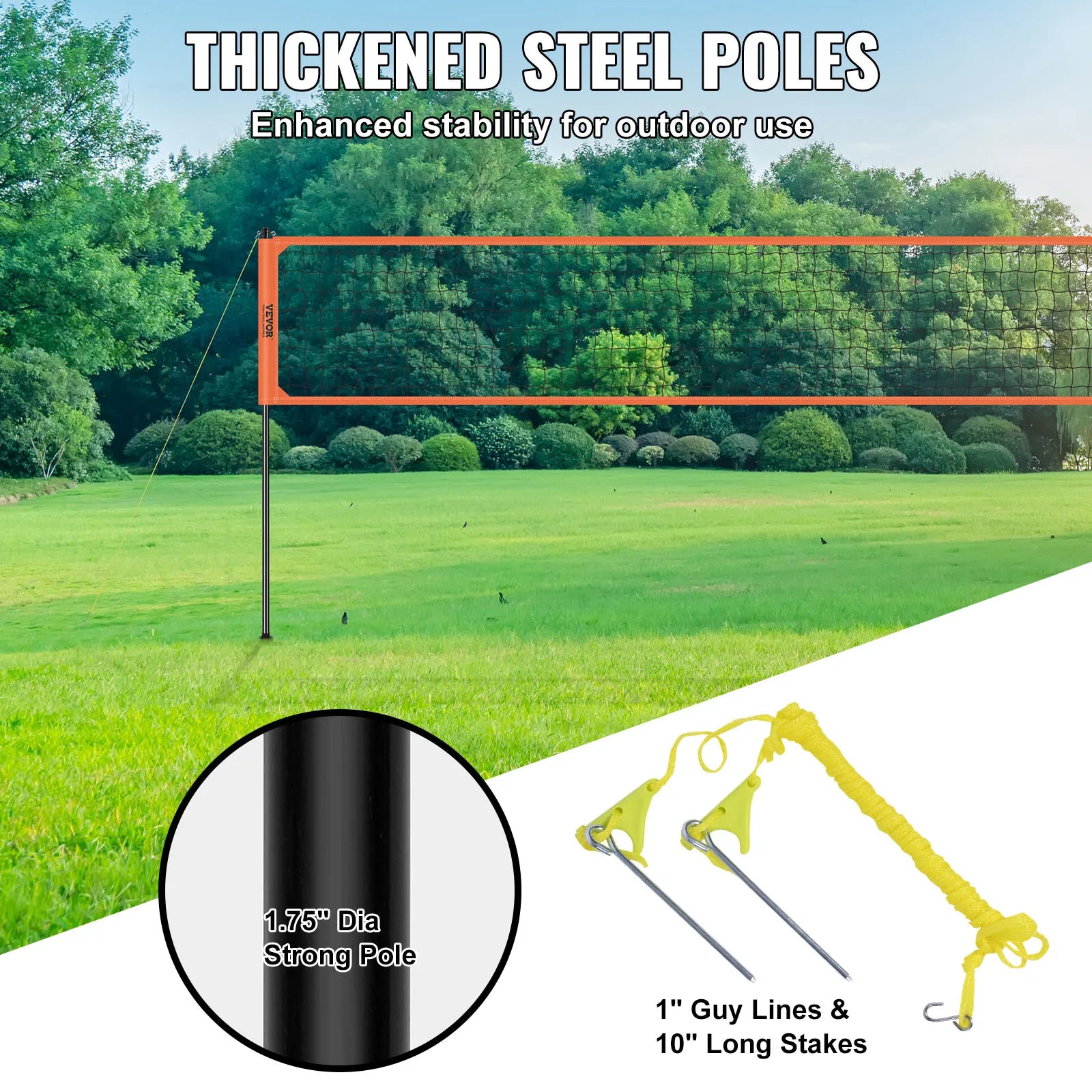 Outdoor Volleyball Net System