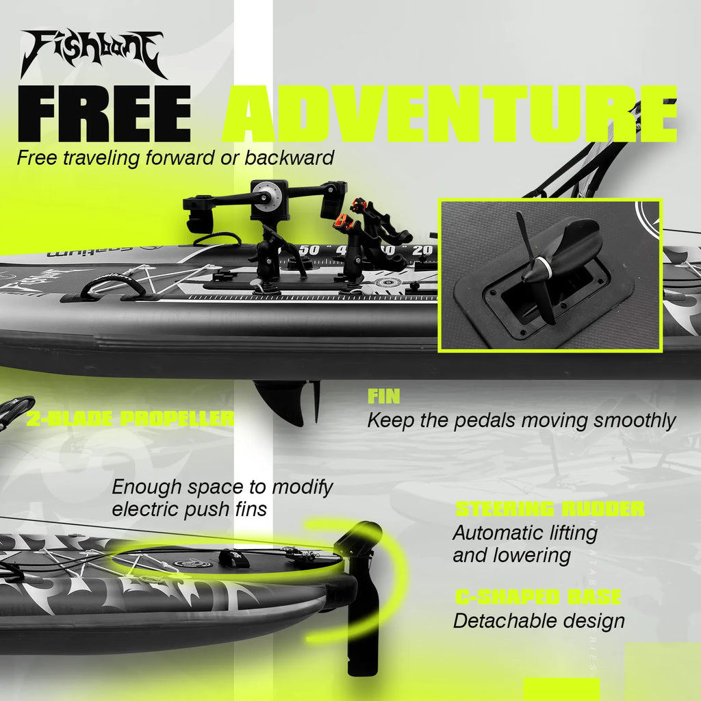 Spatium Fishing Kayak Boat Pedal Drive