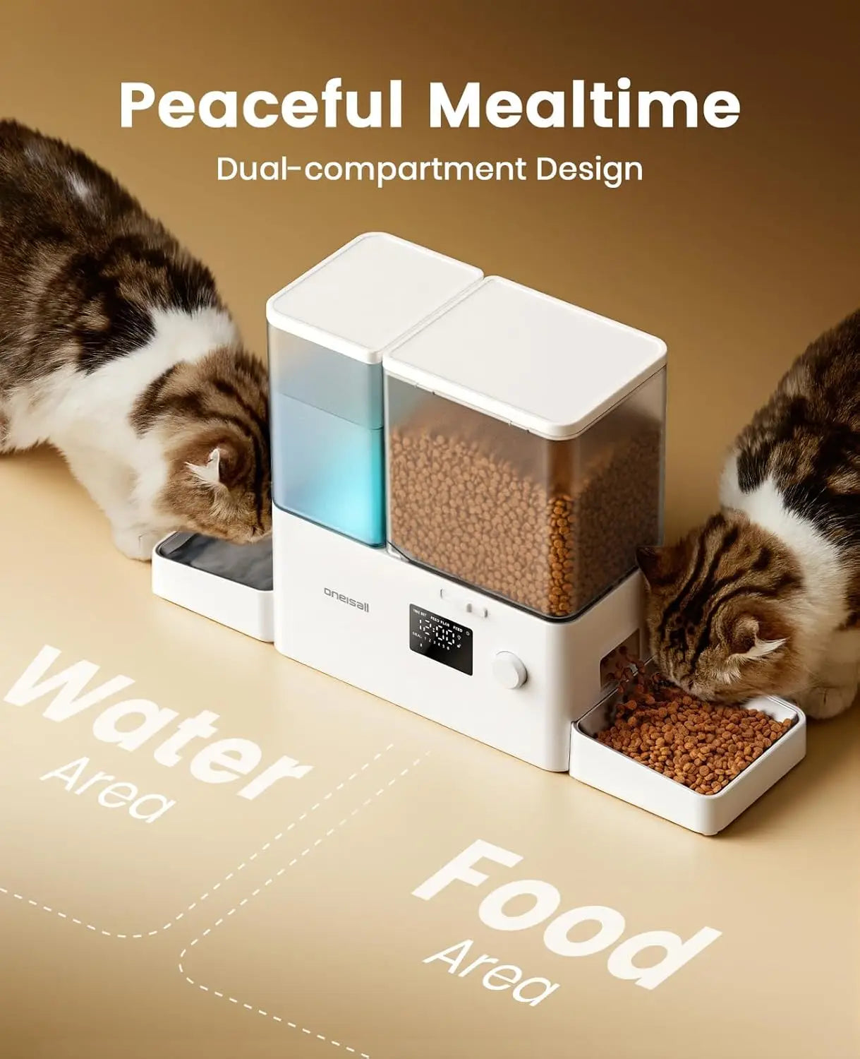 Automatic Cat Feeder and Water Dispenser,
