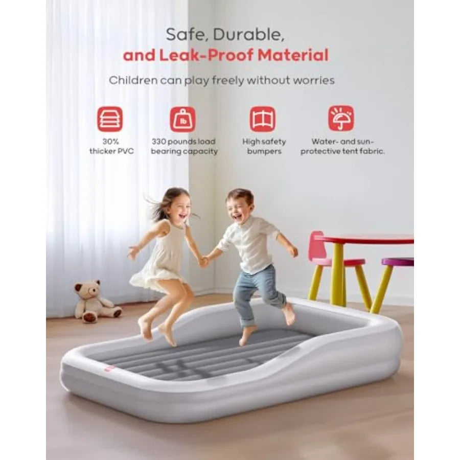 Inflatable Toddler Travel Bed with Tent