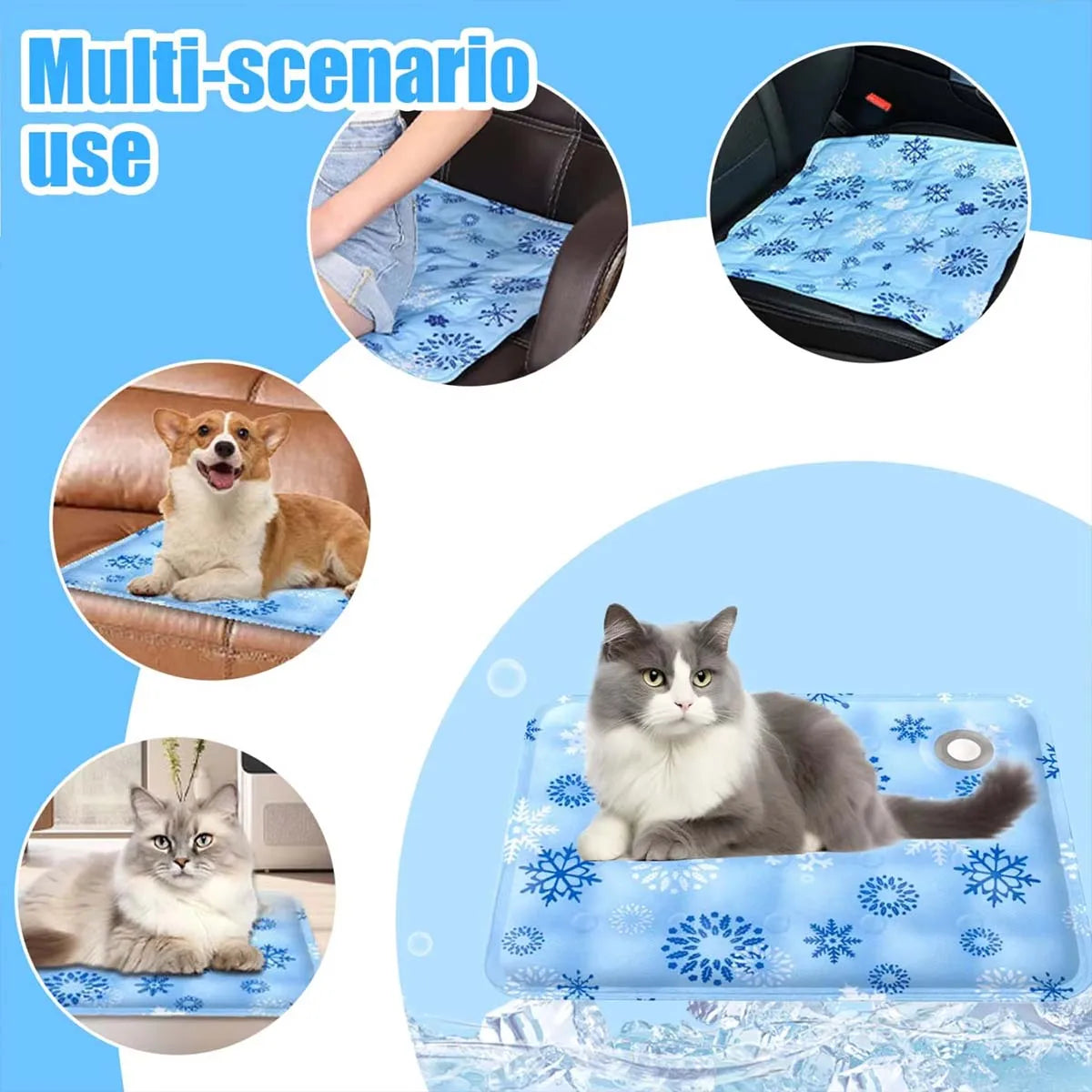 Pet Cooling Mat Dry Ice Cool Pad Water Injection