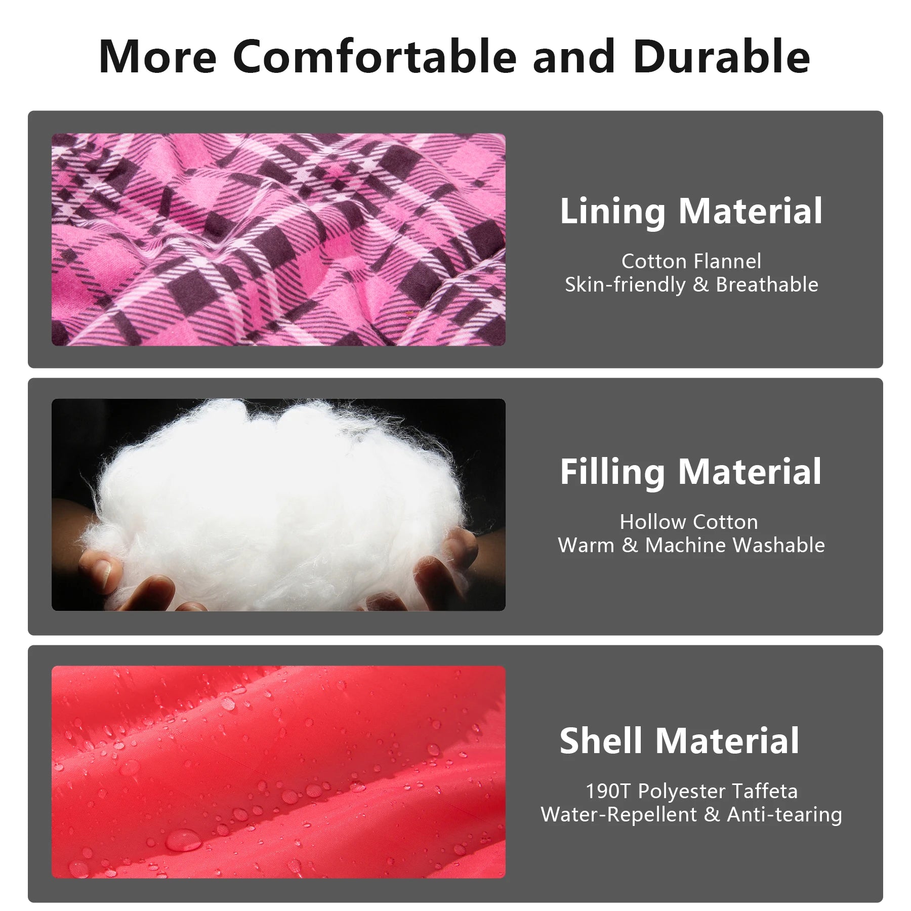 Camping Sleeping Bag 3 Season Ultralight