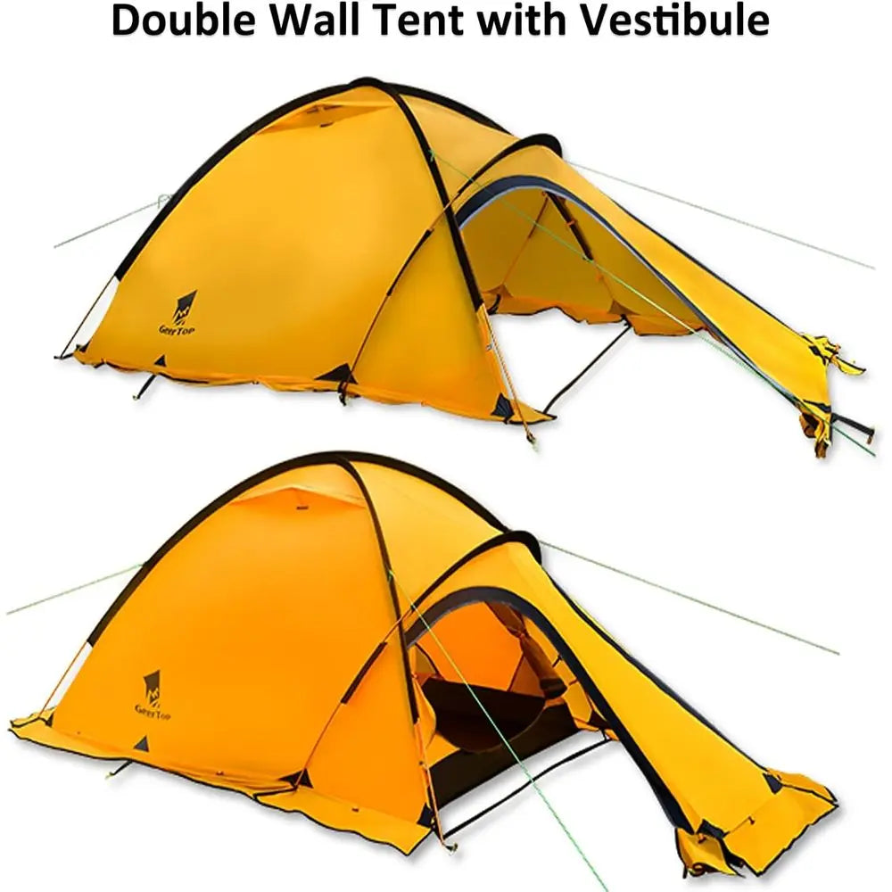 2-Person 4-Season Waterproof Backpacking Tent