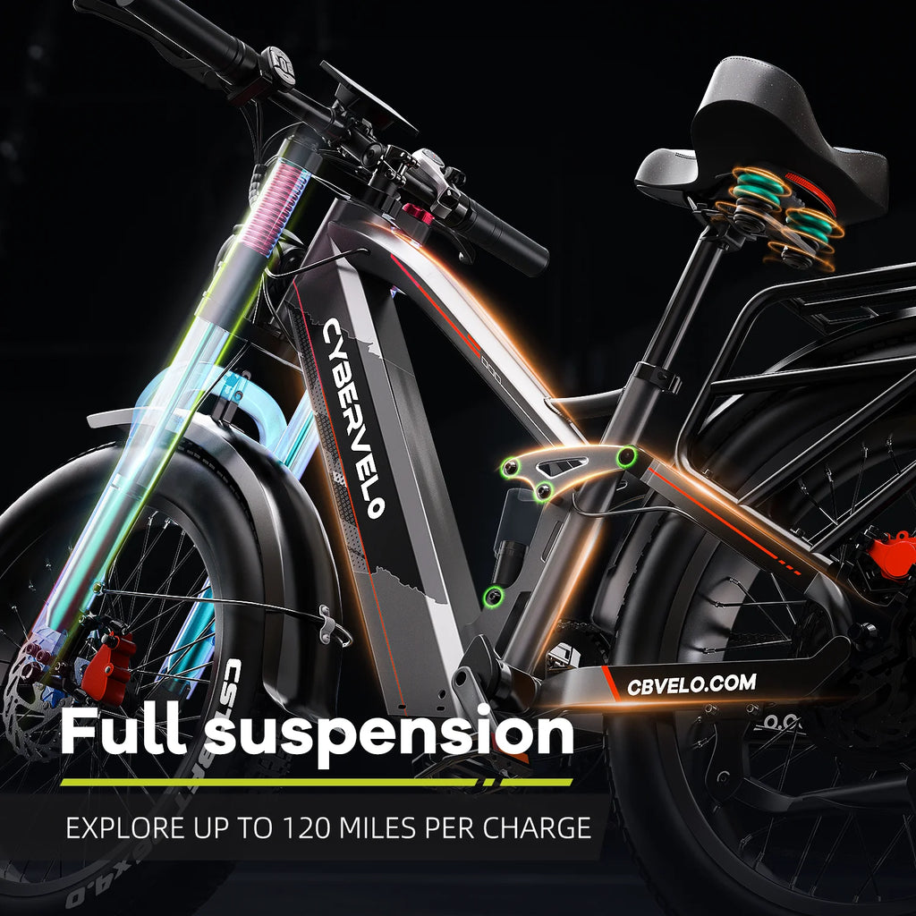 26 Inch Wide Fat Tire Mountain Ebike