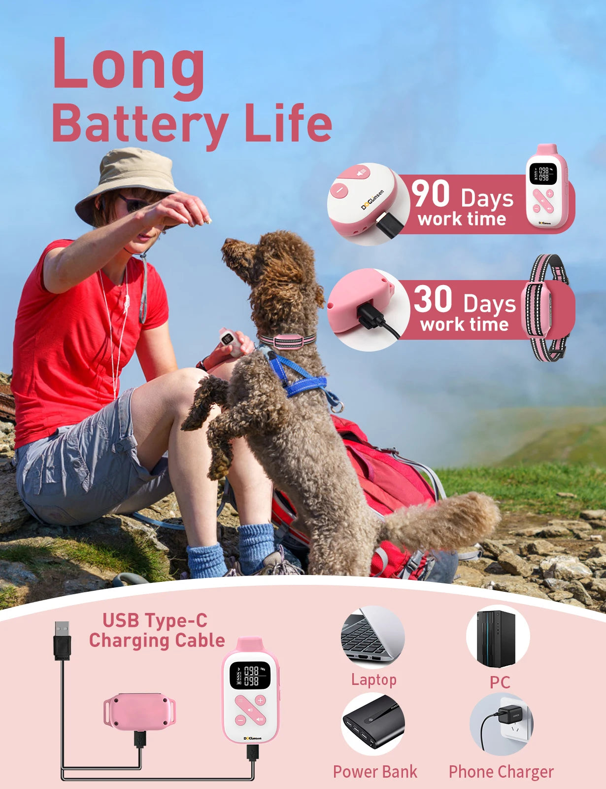 No Shock Dog Training Collar with Remote