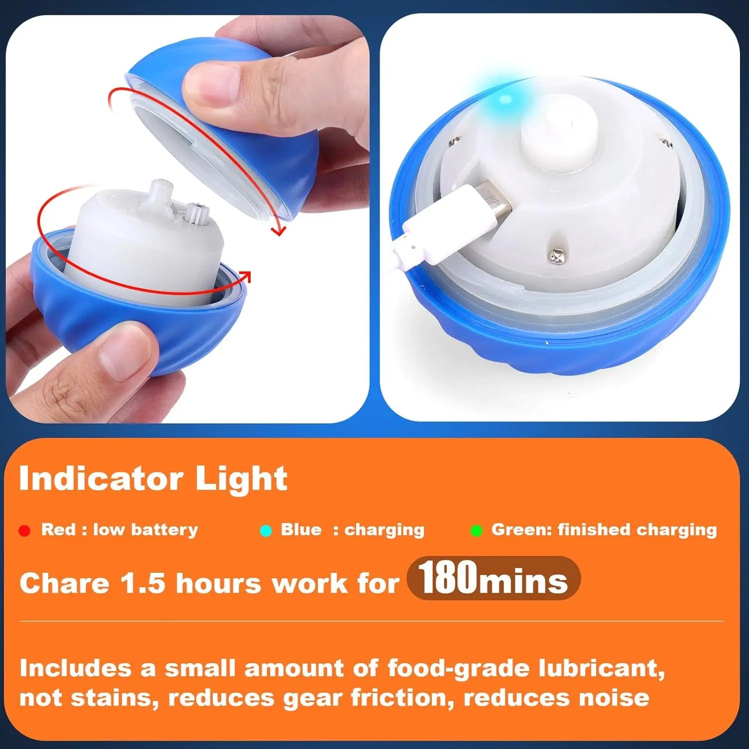 Interactive Dog Toys Moving Ball with Cover
