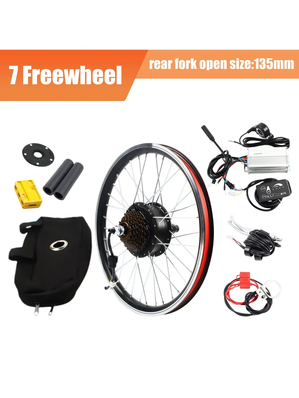 20'' E-Bike Conversion Kit Rear Wheel