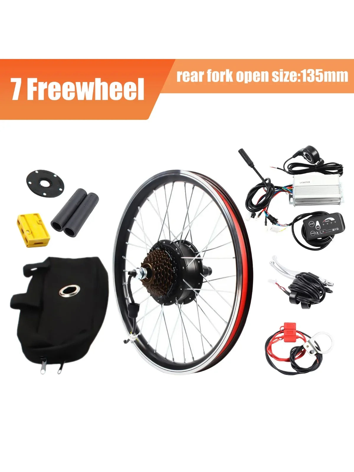 20'' E-Bike Conversion Kit Rear Wheel