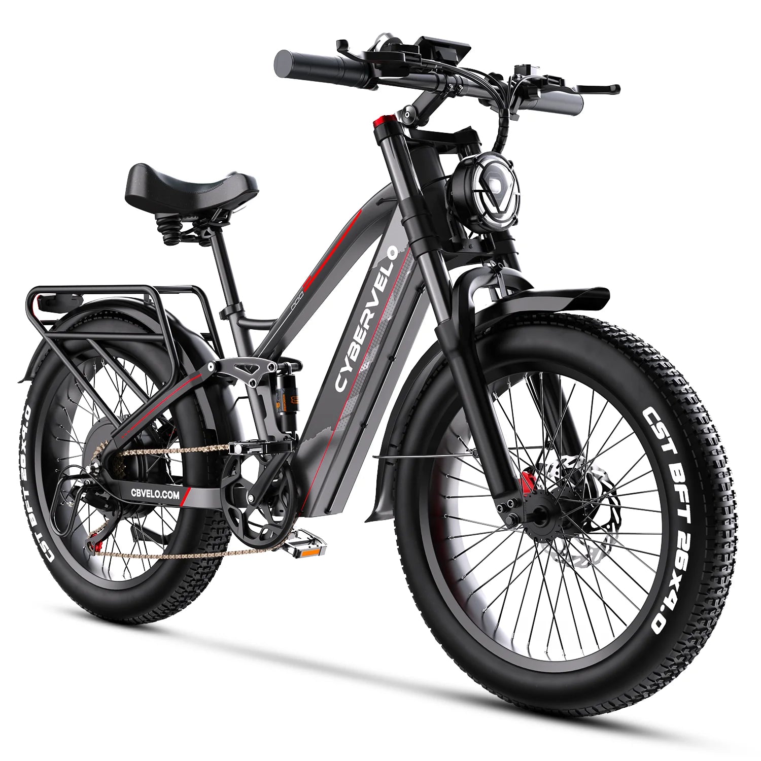 26 Inch Wide Fat Tire Mountain Ebike
